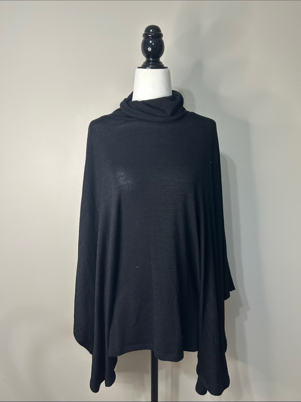 Forever 21 Black Turtleneck Poncho